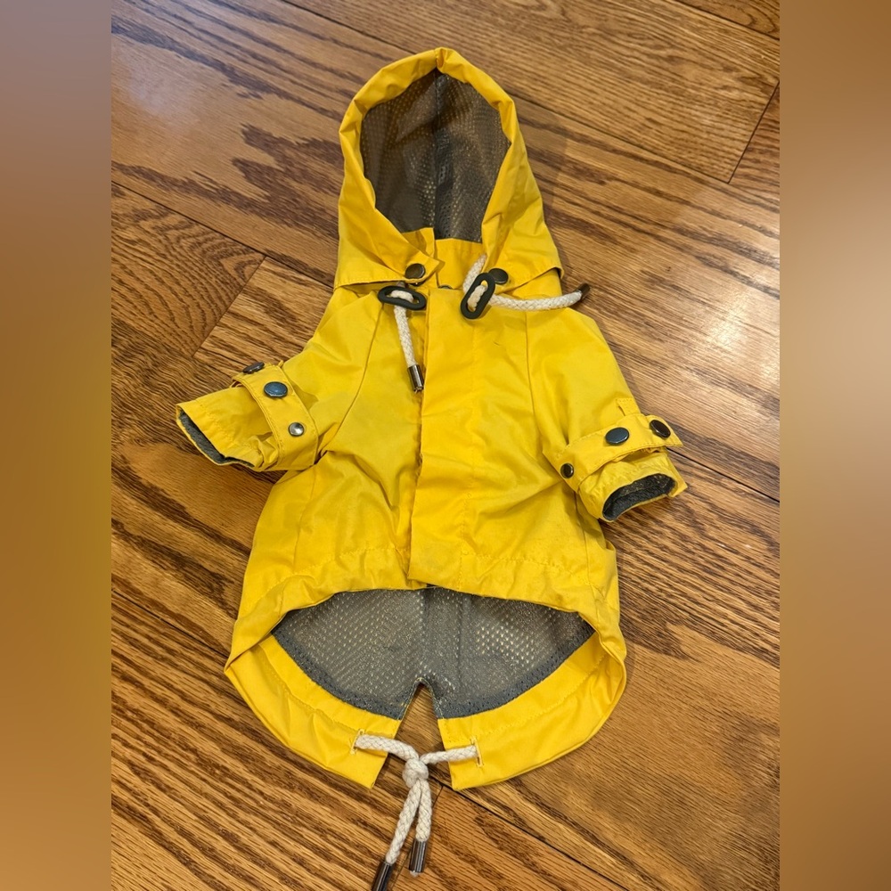Maxbone Talon Yellow Dog Rain Jacket Raincoat S small Max Bone